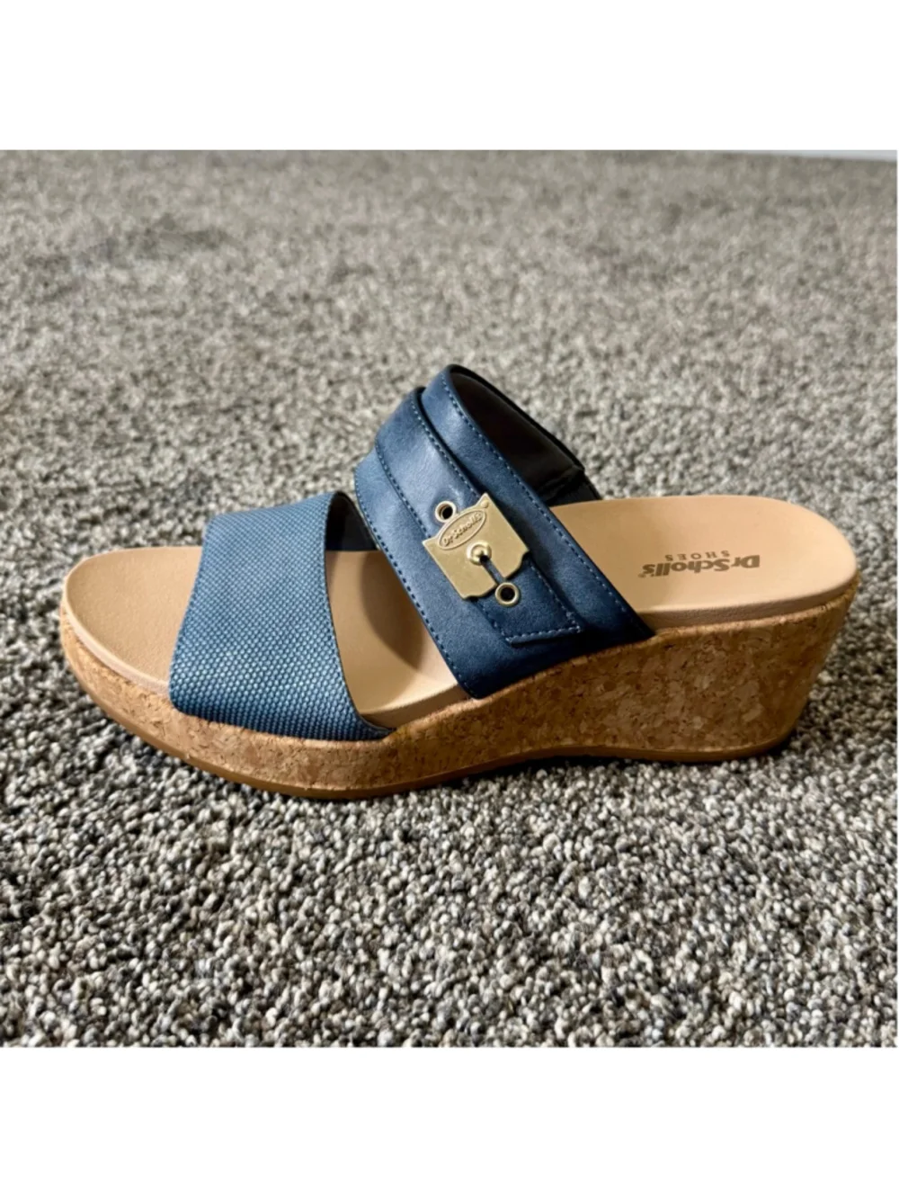 Women's Dr. Scholl's Cali Vibe Women's Sandals in Oxide Blue Size 8